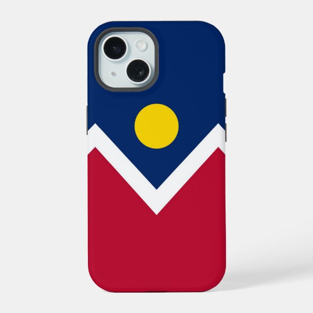Apple iPhone 15 Case-Mate mit Denver-Flagge Hülle (Rückseite)