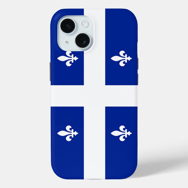 Apple iPhone 15 Case-Mate mit der Flagge von Quebe Hülle (Rückseite)