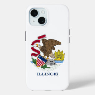Apple iPhone 15 Case-Mate mit Illinois-Flagge Hülle