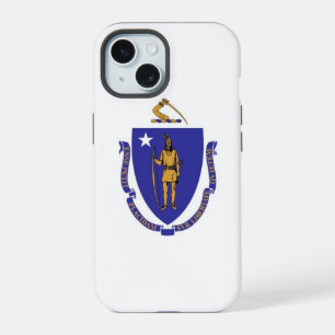 Apple iPhone 15 Case-Mate mit Massachusetts Flag Hülle