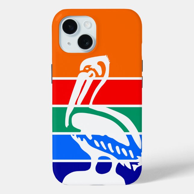 Apple iPhone 15 Case-Mate mit St. Petersburger Fla Hülle (Rückseite)
