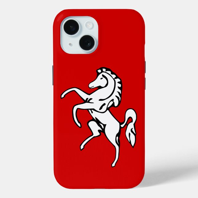 Apple iPhone 15 Case-Mate with Kent County flag Case-Mate iPhone Hülle (Rückseite)