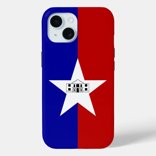 Apple iPhone 15 Case-Mate with San Antonio flag Hülle (Rückseite)