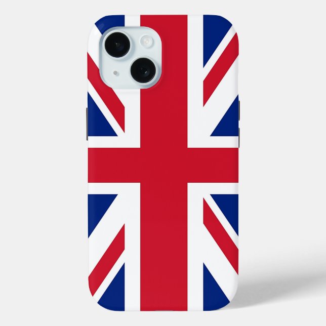 Apple iPhone 15 Case-Mate with United Kingdom flag Hülle (Rückseite)