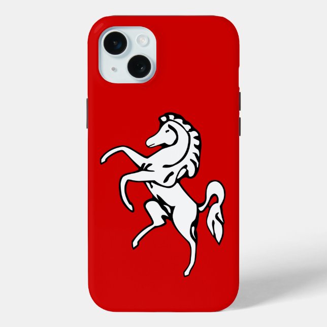 Apple iPhone 15 Plus Case, Kent County flag Case-Mate iPhone Hülle (Rückseite)