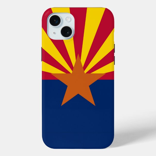 Apple iPhone 15 Plus Case-Mate, Arizona-Flagge Case-Mate iPhone Hülle (Rückseite)