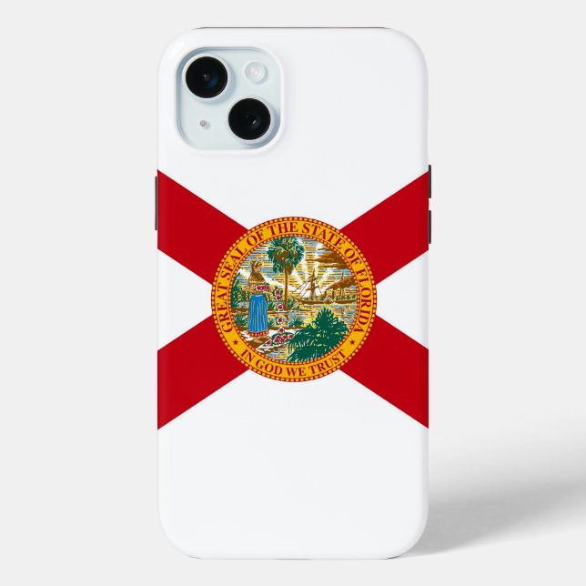 Apple iPhone 15 Plus Case-Mate, Florida-Flagge Case-Mate iPhone Hülle (Rückseite)