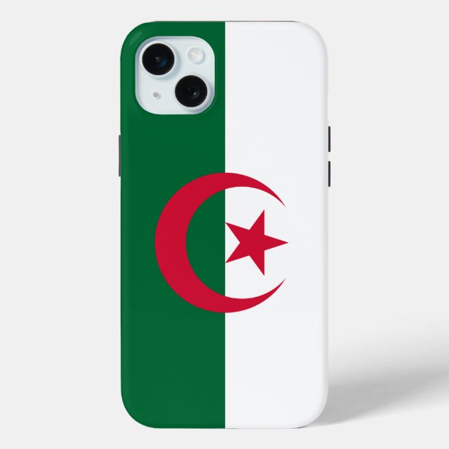 Apple iPhone 15 Plus Hülle, Algerien-Flagge Case-Mate iPhone Hülle (Rückseite)