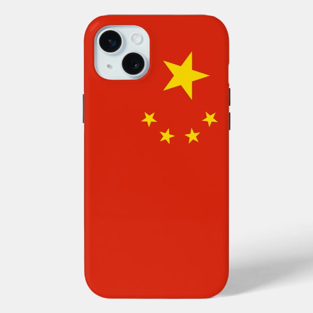 Apple iPhone 15 Plus Hülle, China-Flagge Case-Mate iPhone Hülle (Rückseite)