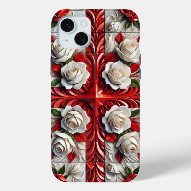 Apple iPhone 15 Plus Hülle, England Farben Case-Mate iPhone Hülle (Rückseite)