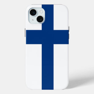Apple iPhone 15 Plus Hülle, Finnland Flagge Case-Mate iPhone Hülle
