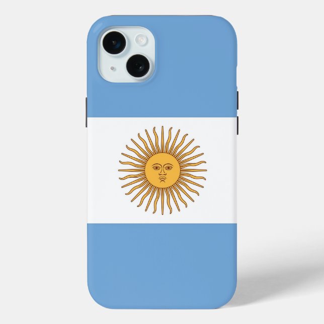 Apple iPhone 15 Plus Hülle, Flagge Argentiniens Case-Mate iPhone Hülle (Rückseite)