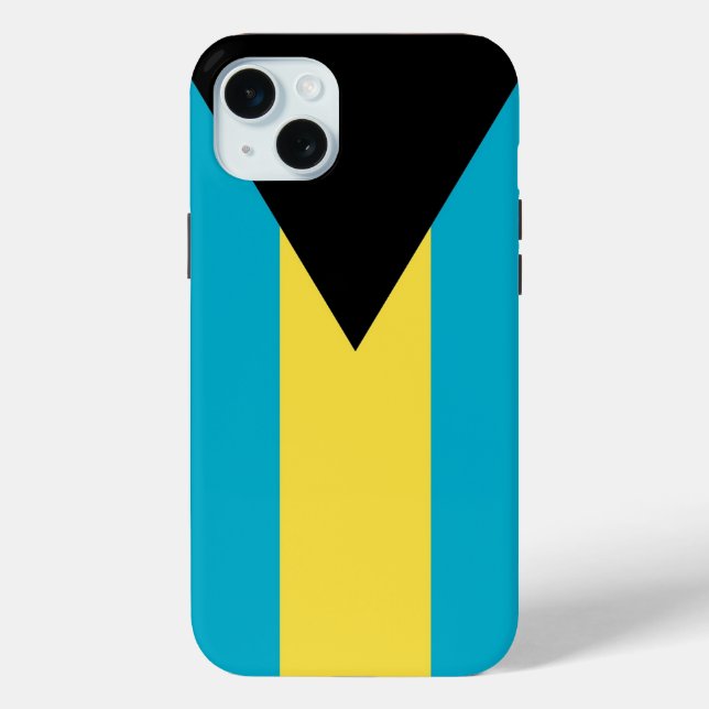 Apple iPhone 15 Plus Hülle, Flagge der Bahamas Case-Mate iPhone Hülle (Rückseite)