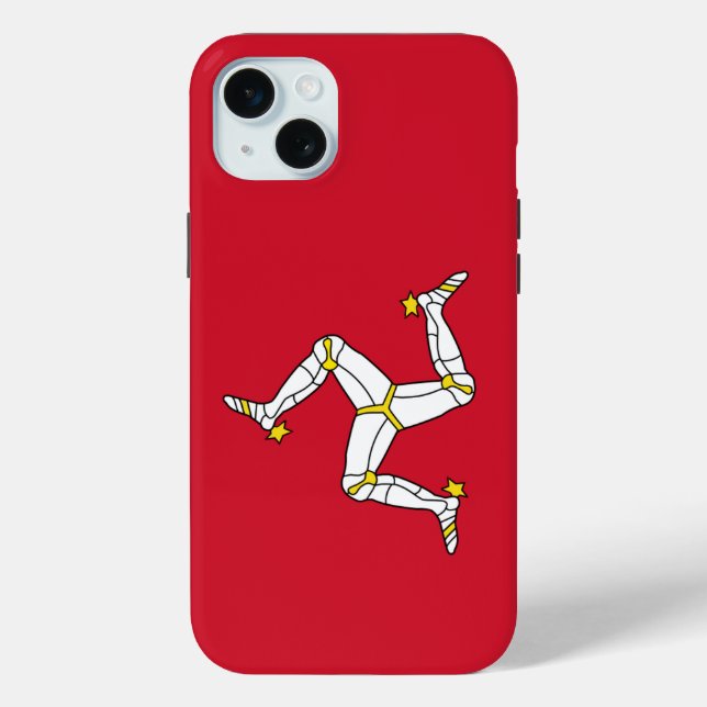 Apple iPhone 15 Plus Hülle, Flagge der Isle of Man Case-Mate iPhone Hülle (Rückseite)