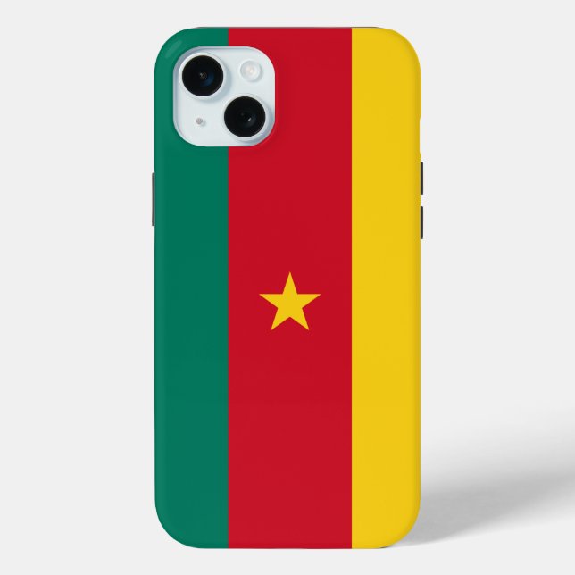 Apple iPhone 15 Plus Hülle, Flagge von Kamerun Case-Mate iPhone Hülle (Rückseite)