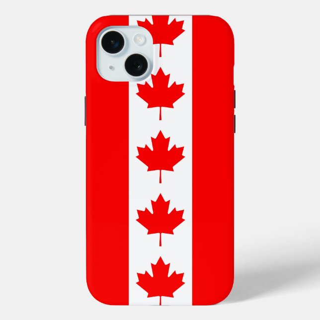 Apple iPhone 15 Plus Hülle, kanadische Flagge Case-Mate iPhone Hülle (Rückseite)