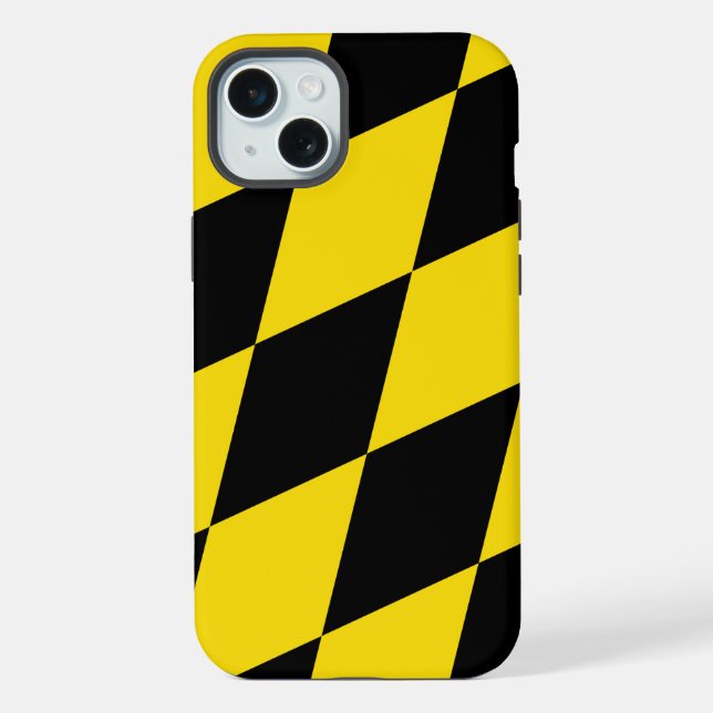 Apple iPhone 15 Plus Hülle, Münchner Flagge Hülle (Rückseite)