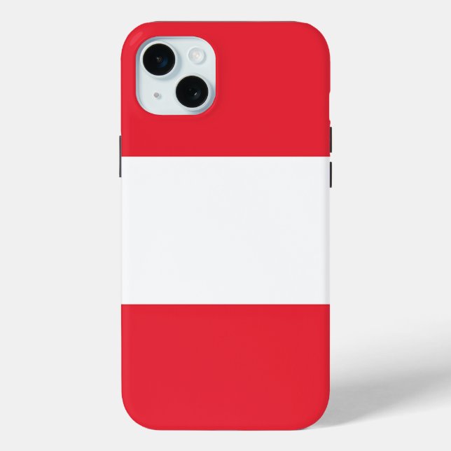 Apple iPhone 15 Plus Hülle, Österreich-Flagge Case-Mate iPhone Hülle (Rückseite)