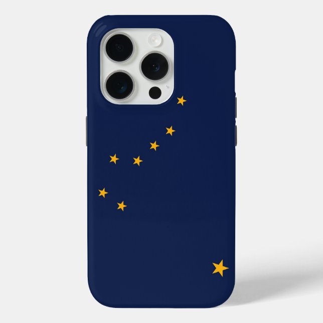 Apple iPhone 15 Pro Case-Mate, Alaska-Flagge Case-Mate iPhone Hülle (Rückseite)