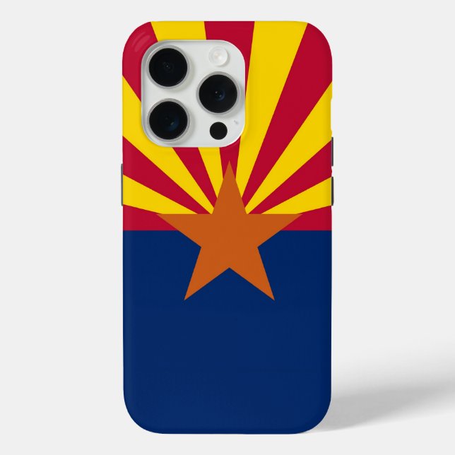 Apple iPhone 15 Pro Case-Mate, Arizona-Flagge Case-Mate iPhone Hülle (Rückseite)