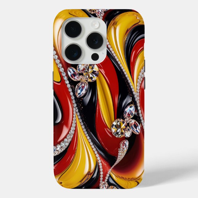 Apple iPhone 15 Pro Case-Mate, Belgien Farben Case-Mate iPhone Hülle (Rückseite)