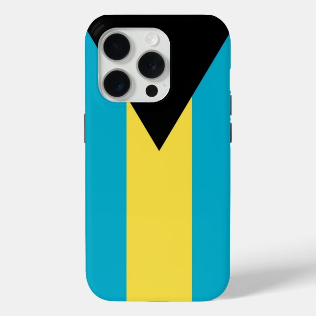 Apple iPhone 15 Pro Case-Mate, Flagge der Bahamas Case-Mate iPhone Hülle (Rückseite)