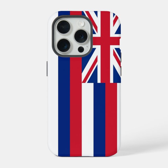 Apple iPhone 15 Pro Case-Mate Hawaii-Flagge Hülle (Rückseite)
