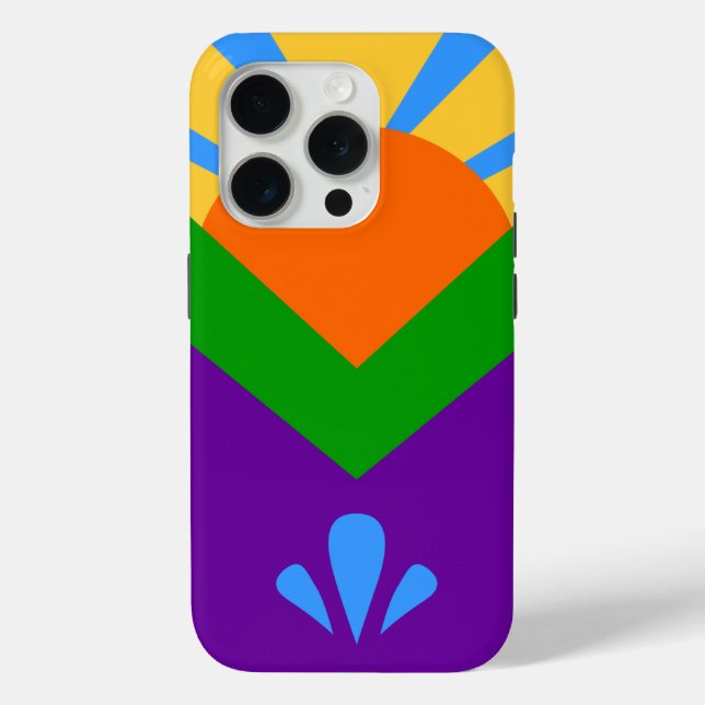 Apple iPhone 15 Pro Case-Mate Manitou Springs Flag Hülle (Rückseite)