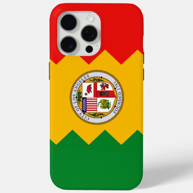 Apple iPhone 15 Pro Max Case, Los Angeles Flag Case-Mate iPhone Hülle (Rückseite)