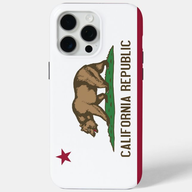Apple iPhone 15 Pro Max Fall, California Flagge Case-Mate iPhone Hülle (Rückseite)