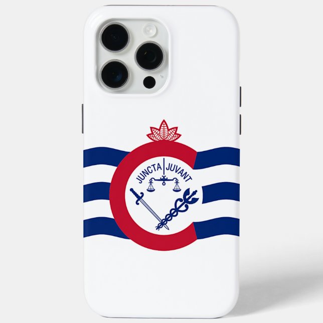 Apple iPhone 15 Pro Max Fall, Cincinnati Flag Case-Mate iPhone Hülle (Rückseite)