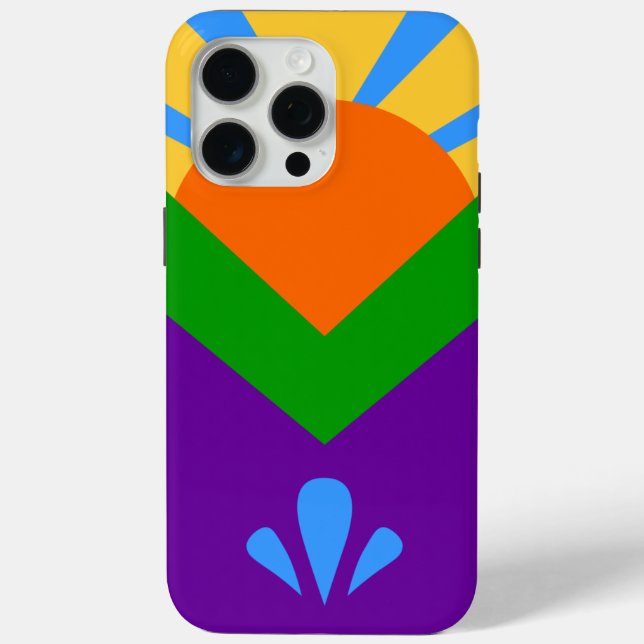 Apple iPhone 15 Pro Max Fall, Manitou Springs Flag Case-Mate iPhone Hülle (Rückseite)