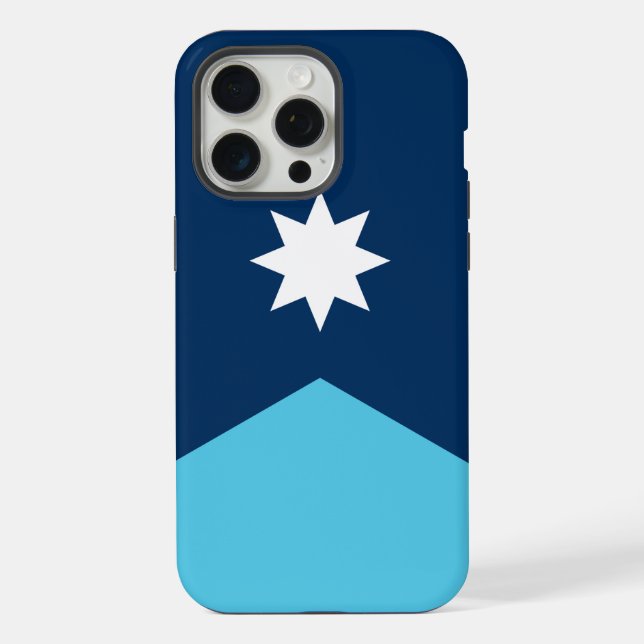 Apple iPhone 15 Pro Max Fall, Minnesota Flag Hülle (Rückseite)
