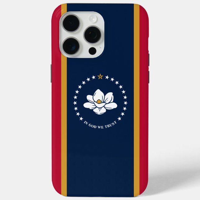 Apple iPhone 15 Pro Max Fall, Mississippi-Flagge Case-Mate iPhone Hülle (Rückseite)