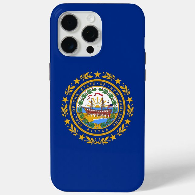 Apple iPhone 15 Pro Max Fall, New Hampshire Flag Case-Mate iPhone Hülle (Rückseite)