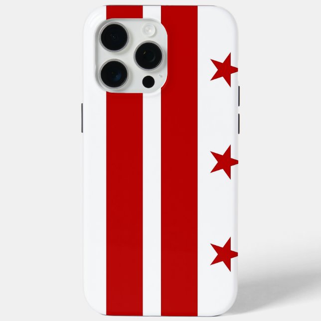 Apple iPhone 15 Pro Max, Flagge von Washington DC Case-Mate iPhone Hülle (Rückseite)