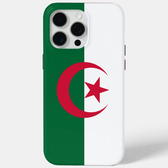 Apple iPhone 15 Pro Max Hülle, Algerien-Flagge Case-Mate iPhone Hülle (Rückseite)