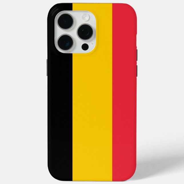Apple iPhone 15 Pro Max Hülle, belgische Flagge Case-Mate iPhone Hülle (Rückseite)