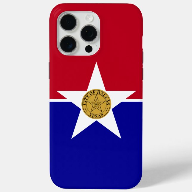 Apple iPhone 15 Pro Max Hülle, Dallas Flagge Case-Mate iPhone Hülle (Rückseite)