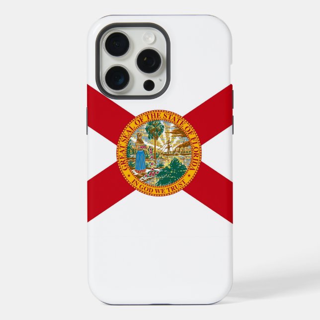 Apple iPhone 15 Pro Max Hülle, Flagge von Florida Hülle (Rückseite)