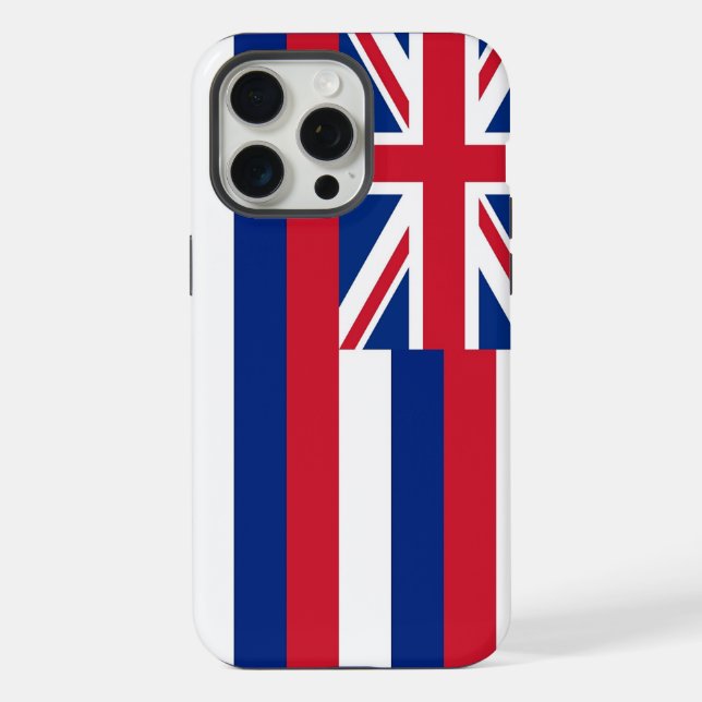 Apple iPhone 15 Pro Max Hülle, Hawaii-Flagge Hülle (Rückseite)