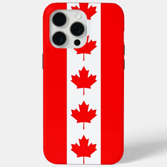 Apple iPhone 15 Pro Max Hülle, kanadische Flagge Case-Mate iPhone Hülle (Rückseite)