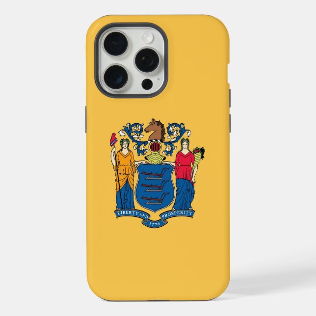 Apple iPhone 15 Pro Max Hülle, New Jersey Flagge Hülle (Rückseite)