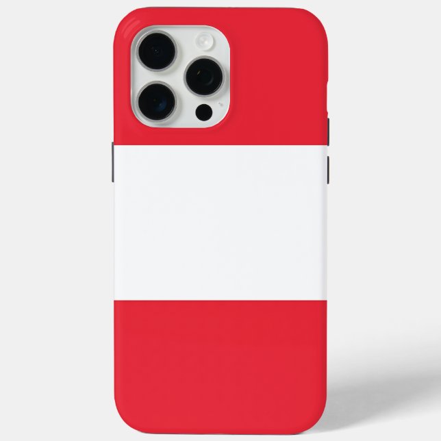 Apple iPhone 15 Pro Max Hülle, Österreich-Flagge Case-Mate iPhone Hülle (Rückseite)