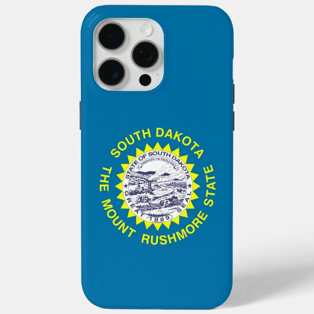 Apple iPhone 15 Pro Max Hülle, South Dakota Flagge Case-Mate iPhone Hülle (Rückseite)