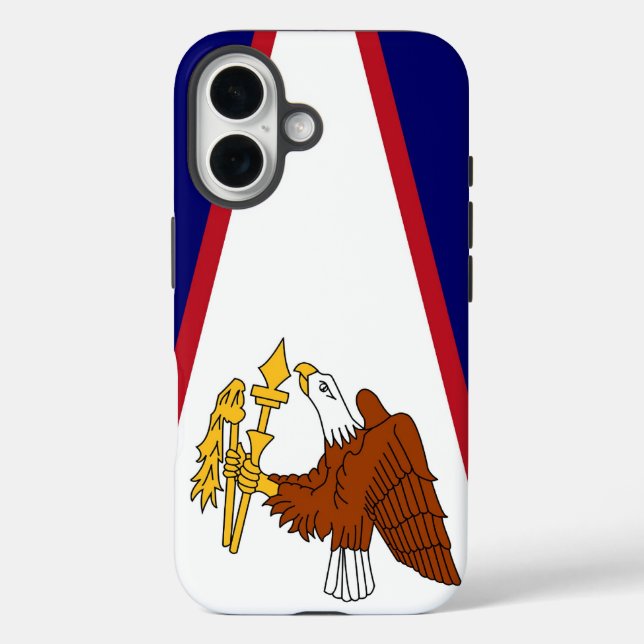 Apple iPhone 16 Case-Mate mit amerikanischer Samoa Hülle (Rückseite)