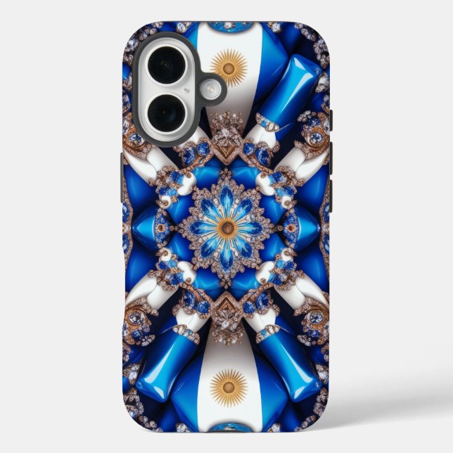 Apple iPhone 16 Case-Mate mit argentinischen Farbe Hülle (Rückseite)