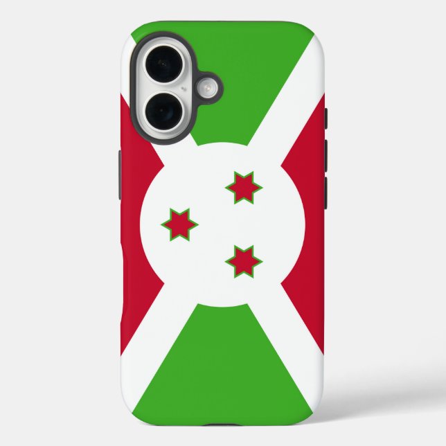 Apple iPhone 16 Case-Mate mit Burundi Hülle (Rückseite)