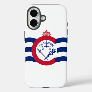 Apple iPhone 16 Case-Mate mit Cincinnati-Flagge Hülle