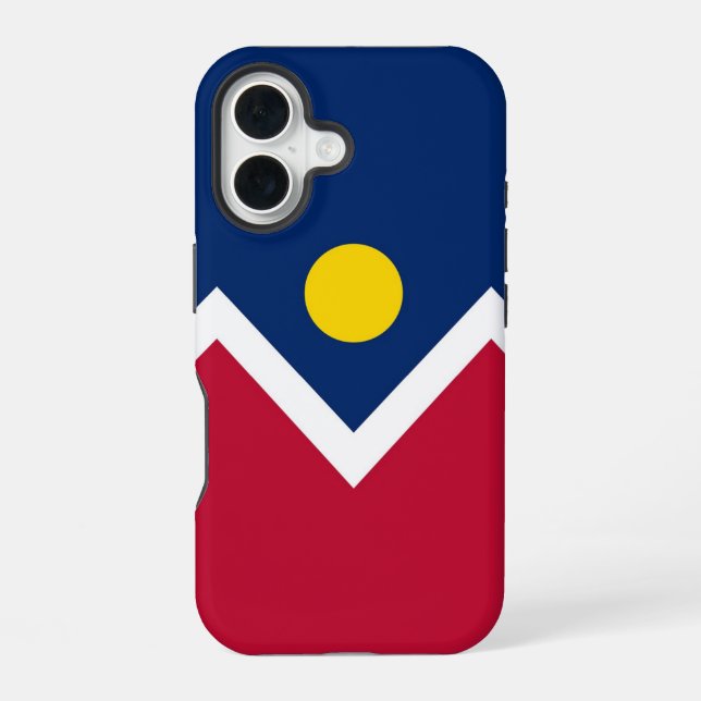 Apple iPhone 16 Case-Mate mit Denver-Flagge Hülle (Rückseite)